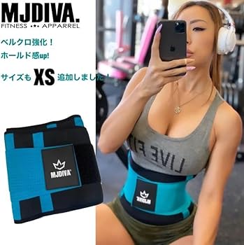Amazon | [MJDIVA] ウェストシェイパー トレーニングベルト 加圧
